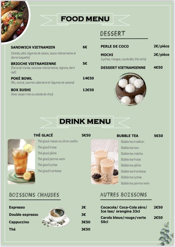 Salon de thé Coeur Pur - Menu Image 1